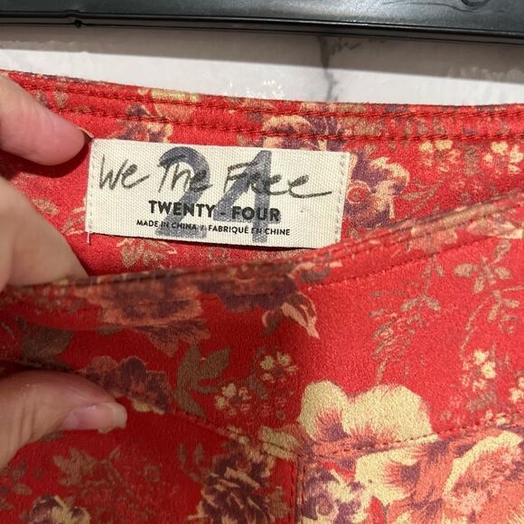 Free People House Party Printed Vegan Suede Flare Leg Pants - Picture 7 of 9